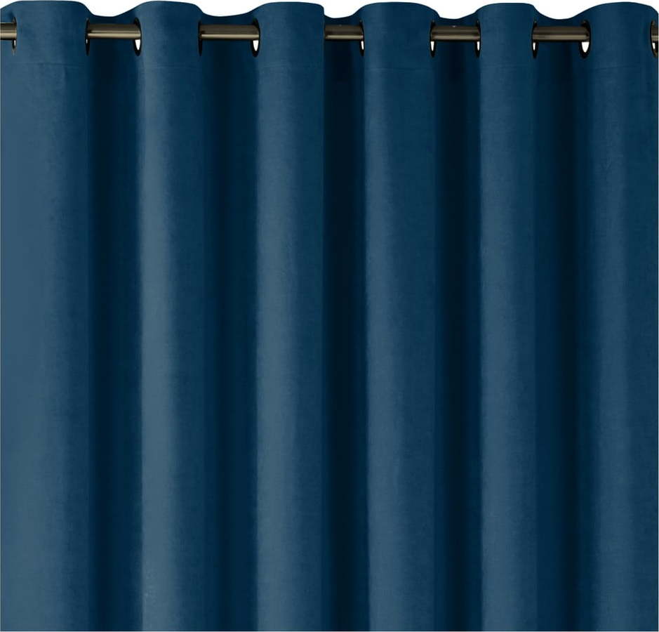 Tmavě modrý závěs 140x300 cm Milana – Homede HOMEDE