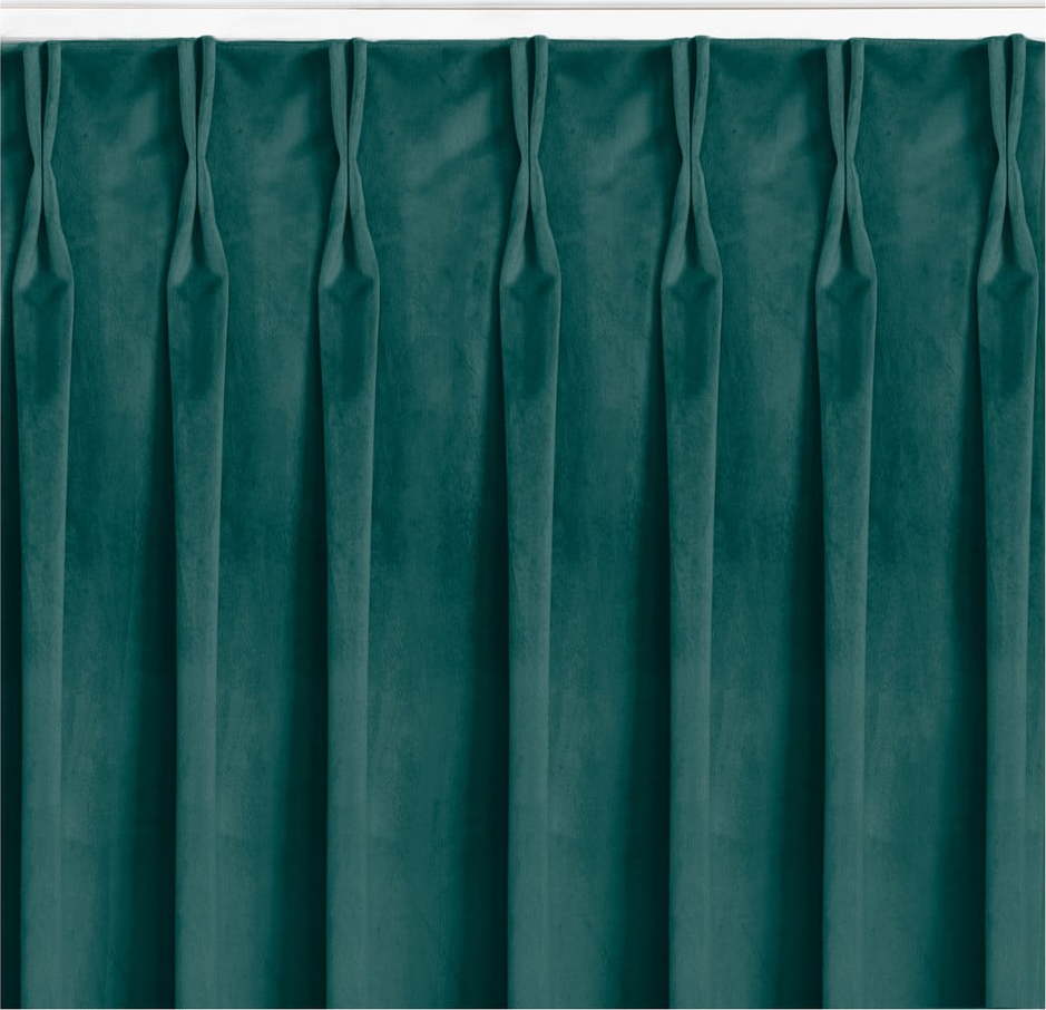 Tmavě zelený závěs 200x175 cm Vila – Homede HOMEDE
