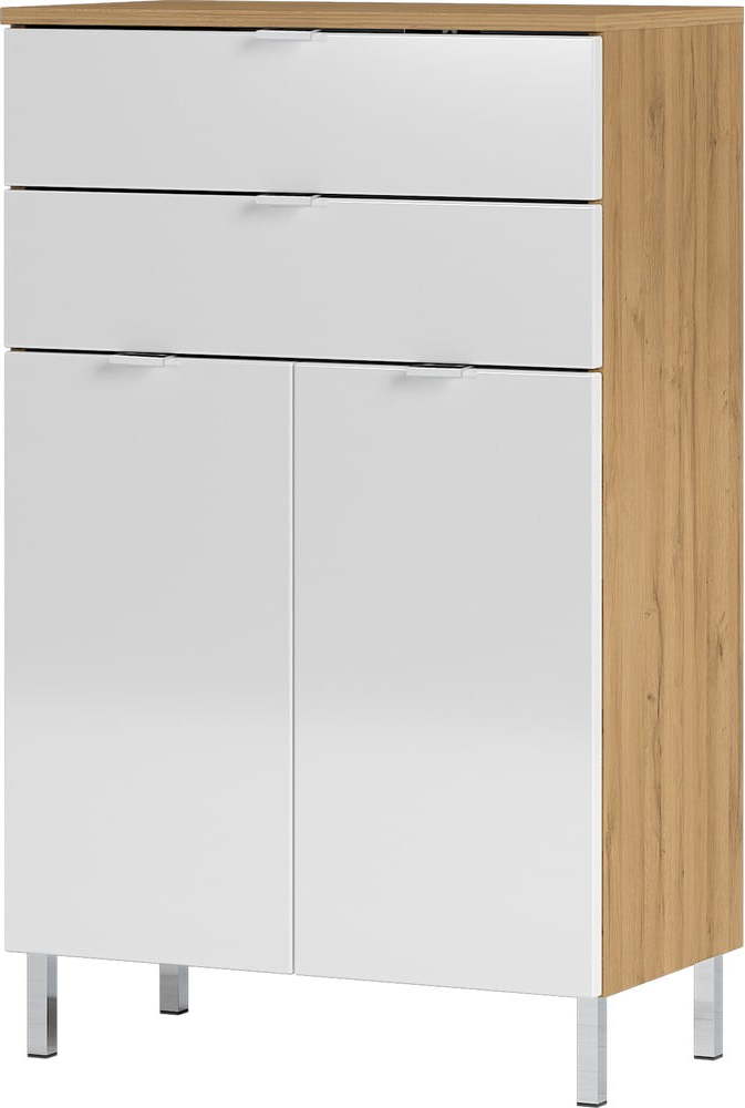 Bílá vysoká koupelnová skříňka 60x97 cm Mauresa - Germania Germania