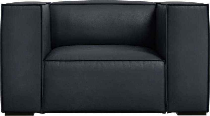 Černé kožené křeslo Madame – Windsor & Co Sofas Windsor & Co Sofas