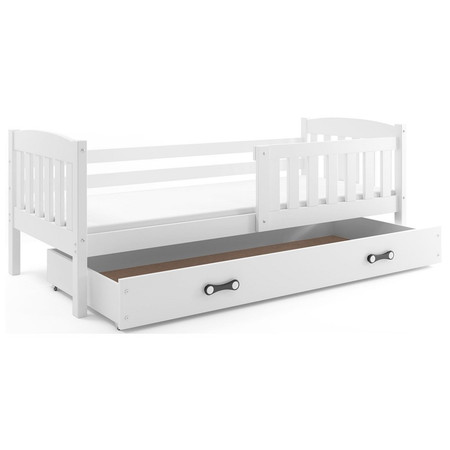 Dětská postel KUBUS s úložným prostorem 80x160 cm - bílá Bílá BMS