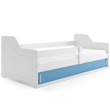 Dětská postel SOFIX s úložným prostorem 80x160 cm - bílá Modrá BMS
