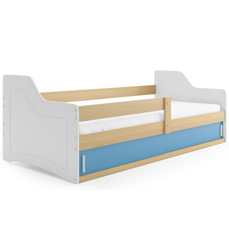 Dětská postel SOFIX s úložným prostorem 80x160 cm - borovice Modrá BMS
