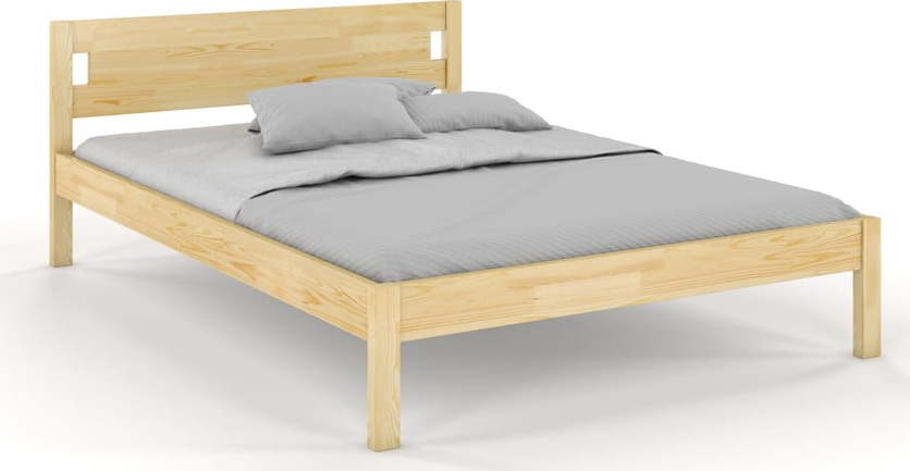 Dvoulůžková postel z borovicového dřeva 120x200 cm v přírodní barvě Laxbaken – Skandica SKANDICA