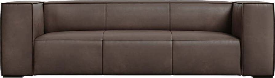 Hnědá kožená pohovka 227 cm Madame – Windsor & Co Sofas Windsor & Co Sofas
