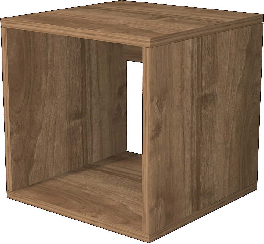 Hnědý noční stolek v dekoru borovice Biga – Gauge Concept Gauge Concept