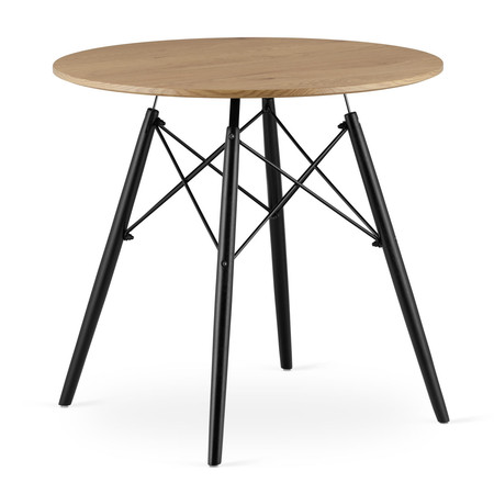 Jídelní stůl TODI 80 cm - černá/dub SG-nábytek