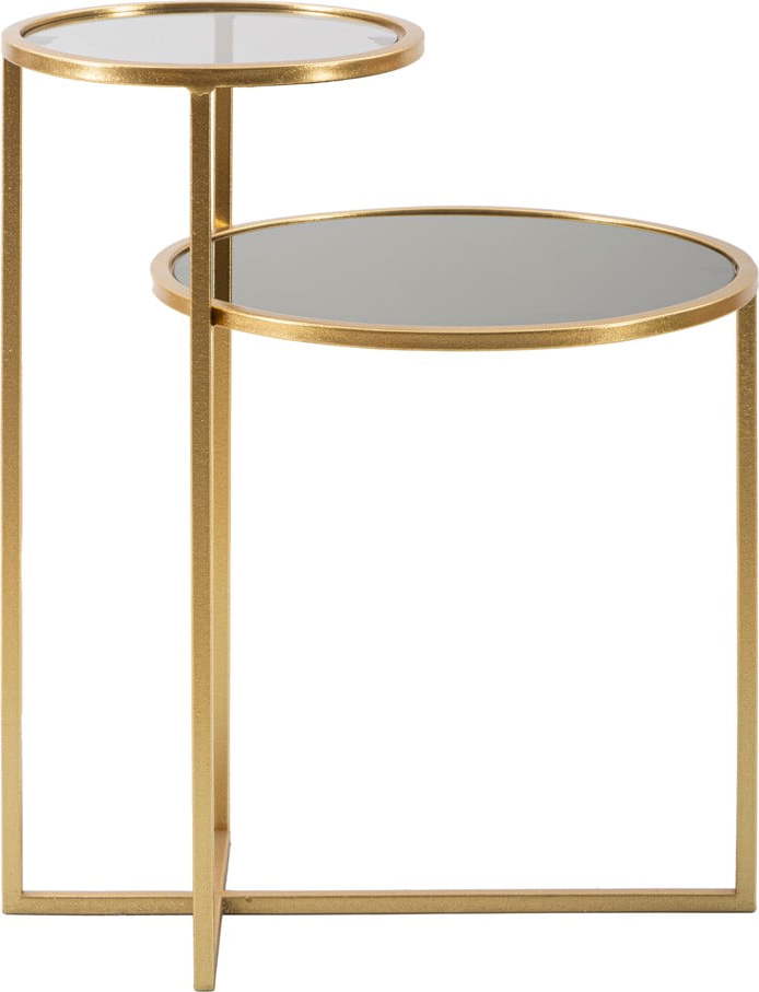 Kulatý konferenční stolek ve zlaté barvě 40x50 cm - Mauro Ferretti Mauro Ferretti