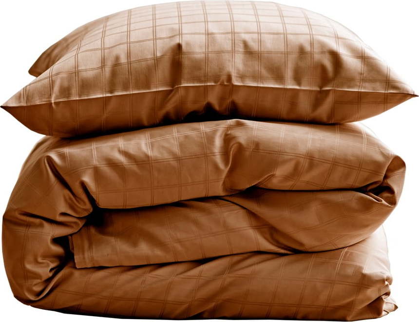 Oranžové damaškové povlečení na jednolůžko/prodloužené 155x220 cm Clear – Södahl Södahl