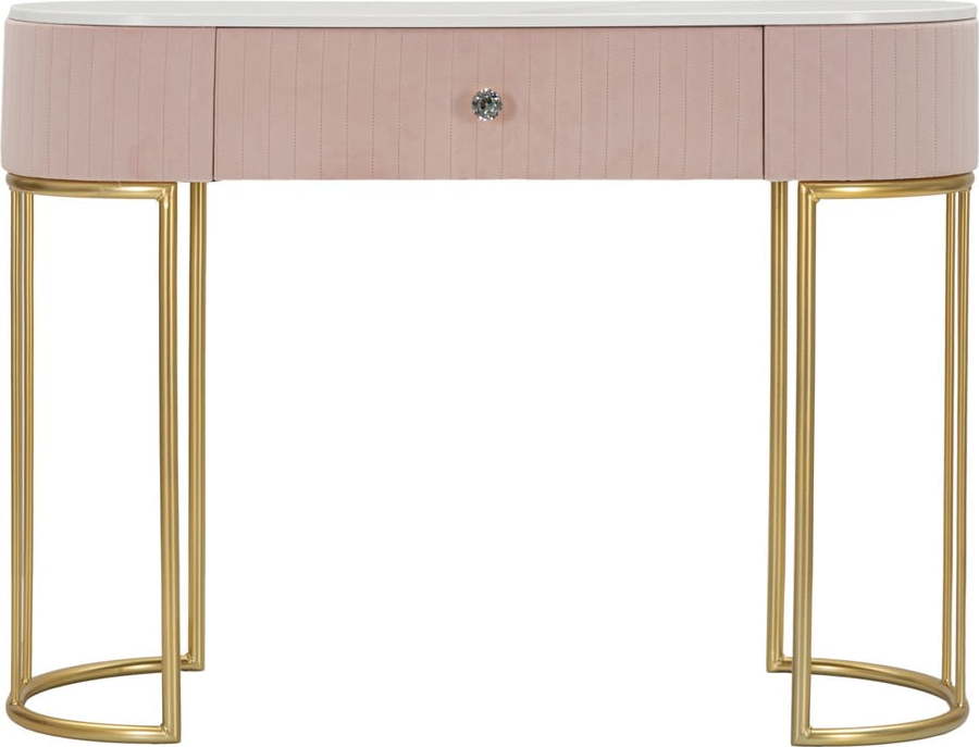 Růžový konzolový stolek 100x40 cm Montpellier - Mauro Ferretti Mauro Ferretti
