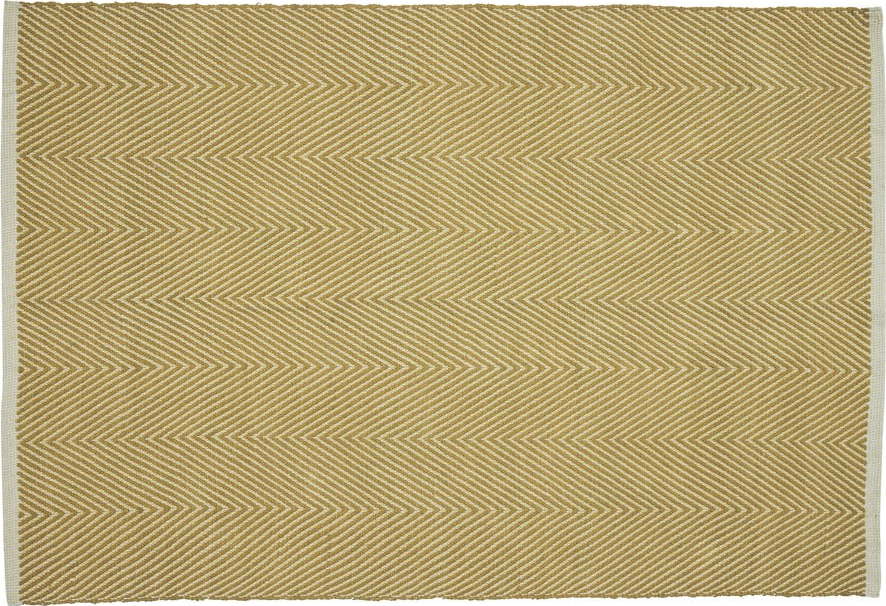 Žlutý koberec 120x180 cm Mellow – Hübsch Hübsch