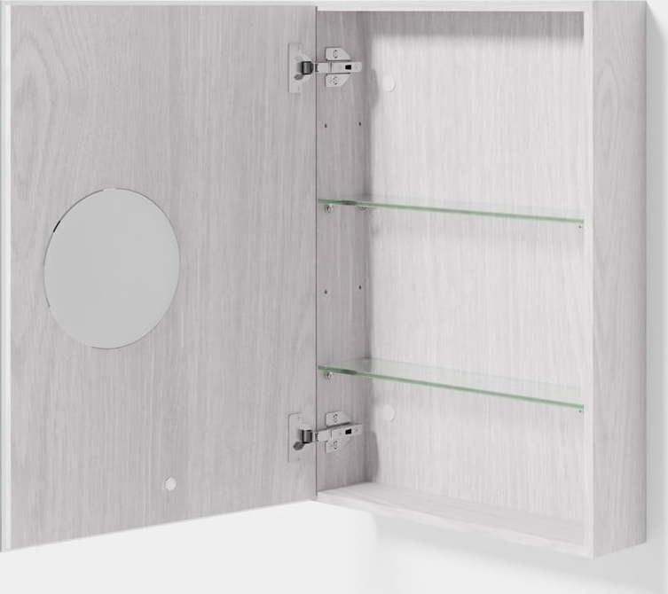 Bílá nástěnná koupelnová skřínka z dubového dřeva Wireworks Slimfit Wireworks