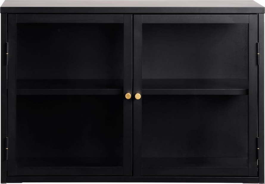 Černá kovová vitrína 90x60 cm Carmel – Unique Furniture Unique Furniture