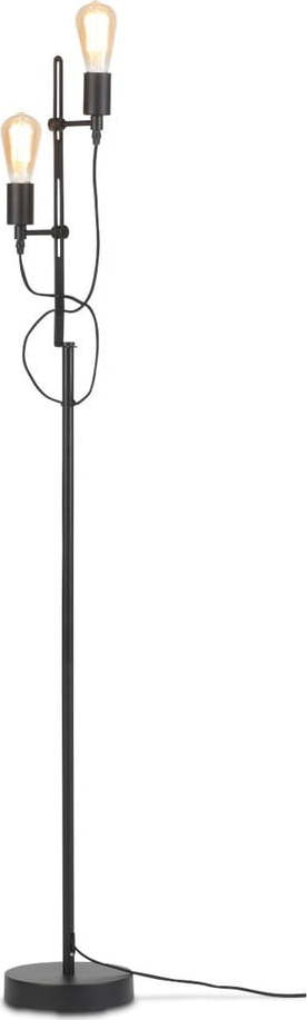 Černá stojací lampa s kovovým stínidlem (výška 152 cm) Seattle – it's about RoMi IT´S ABOUT RoMi