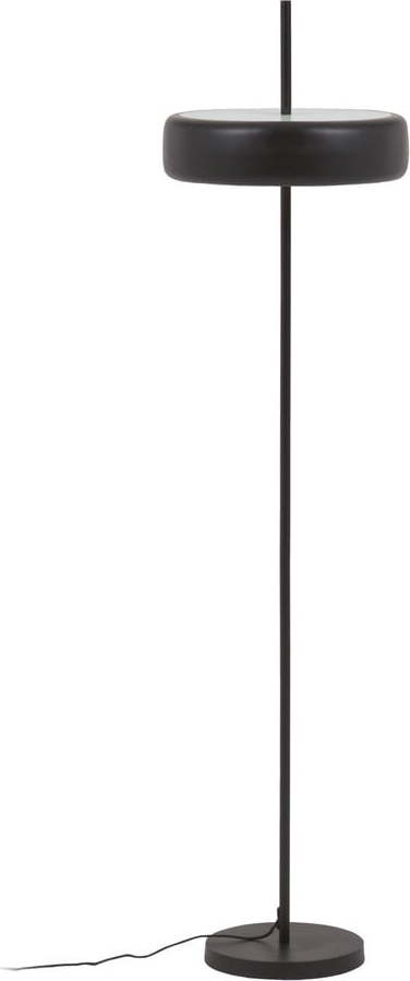Černá stojací lampa s kovovým stínidlem (výška 183 cm) Francisca – Kave Home Kave Home