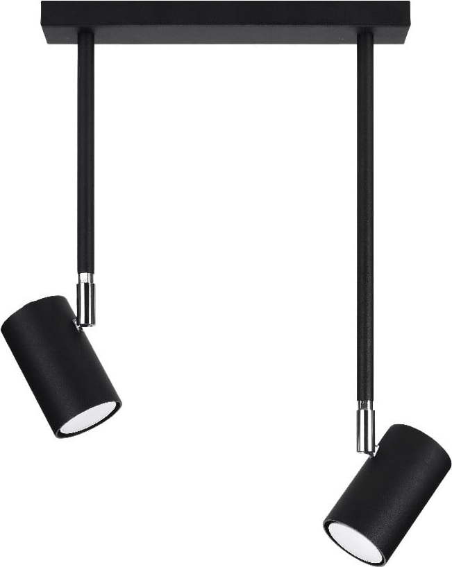 Černé stropní svítidlo 30x10 cm Jones - Nice Lamps Nice Lamps