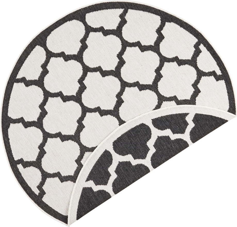 Černo-krémový venkovní koberec NORTHRUGS Palermo