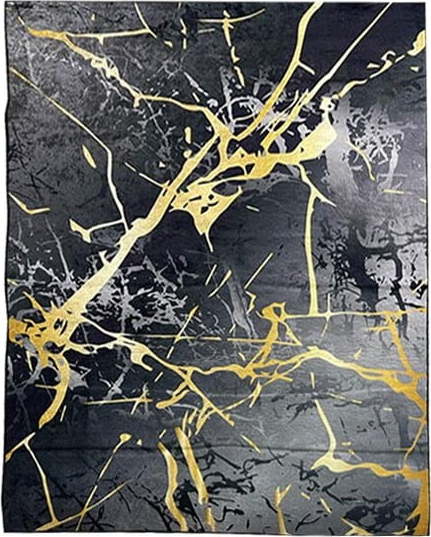 Černo-zlatý koberec 230x160 cm Modern Design - Rizzoli Rizzoli