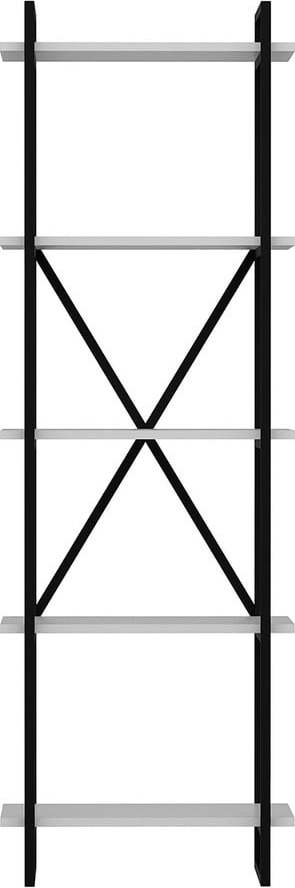 Černobílý regál 60x180 cm Elston – Kalune Design Kalune Design