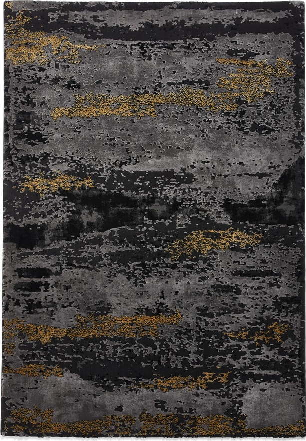 Černý/ve zlaté barvě koberec 290x200 cm Craft - Think Rugs Think Rugs