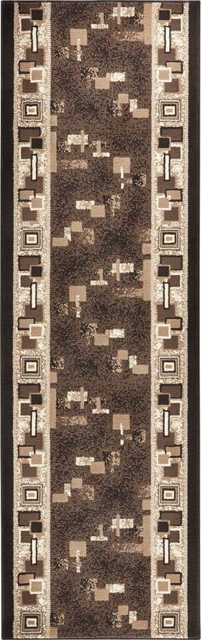 Hnědý koberec běhoun 250x80 cm Cube - Hanse Home Hanse Home