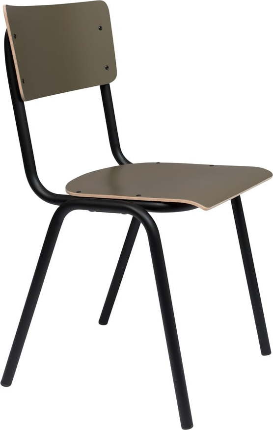 Khaki jídelní židle v sadě 4 ks Back to school – Zuiver Zuiver