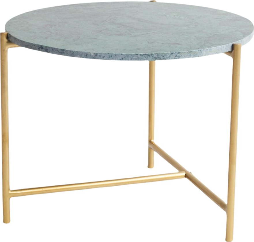 Konferenční stolek se zelenou mramorovou deskou Velvet Atelier