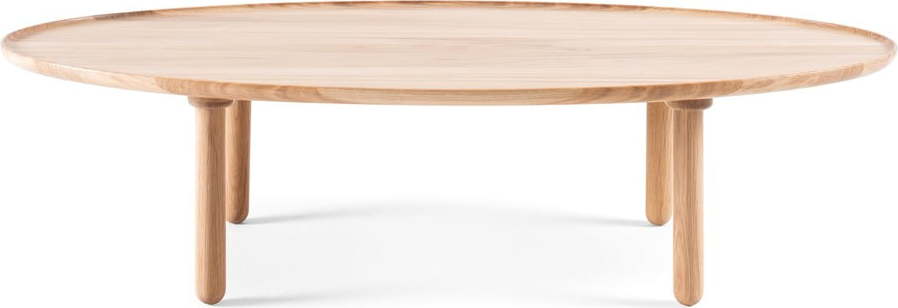 Konferenční stolek z dubového dřeva v přírodní barvě 65x120 cm Mu – Gazzda Gazzda