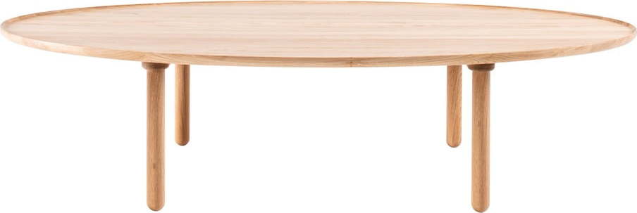 Konferenční stolek z dubového dřeva v přírodní barvě 80x150 cm Mu – Gazzda Gazzda