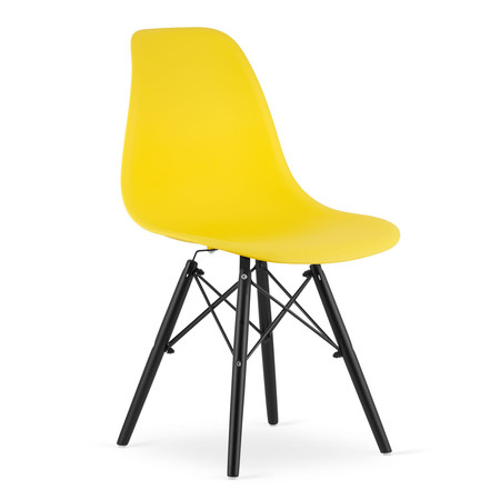 Židle OKSANA - černá/žlutá Signal-nabytek