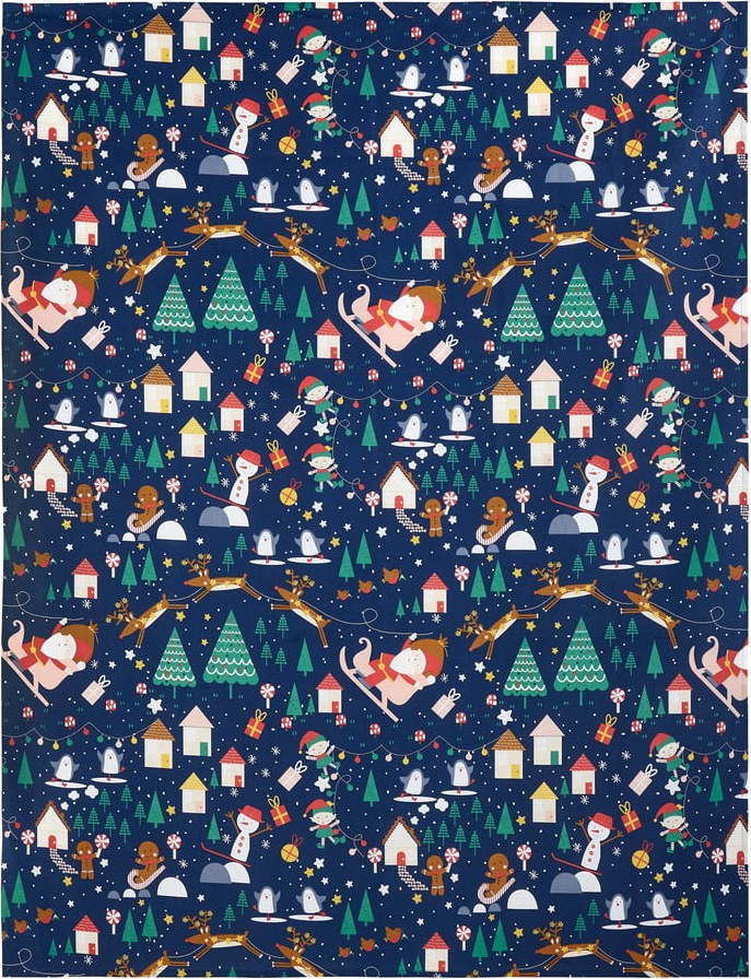 Bavlněný ubrus s vánočním motivem 137x178 cm Santa's Christmas Wonderland – Catherine Lansfield Catherine Lansfield
