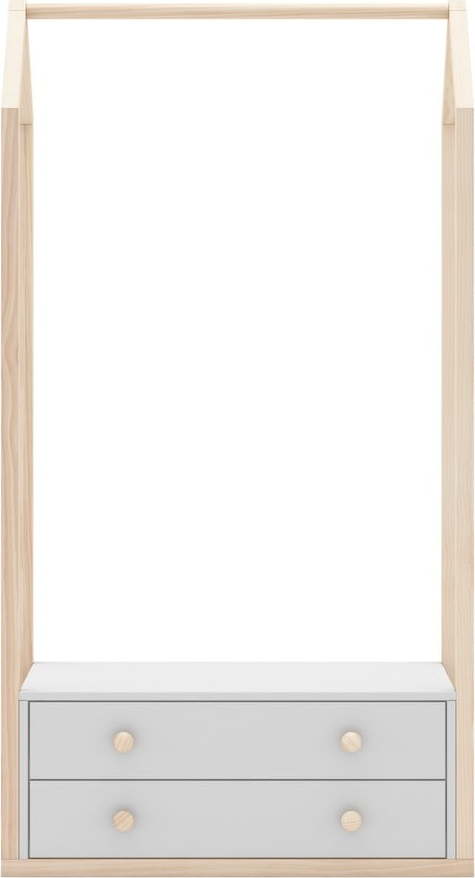 Bílá otevřená dětská šatní skříň 80x170 cm Esteban – Marckeric Marckeric