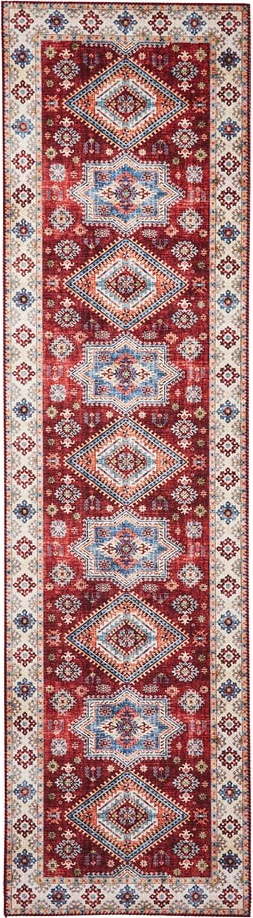 Červený/béžový koberec běhoun 225x60 cm Topaz - Think Rugs Think Rugs