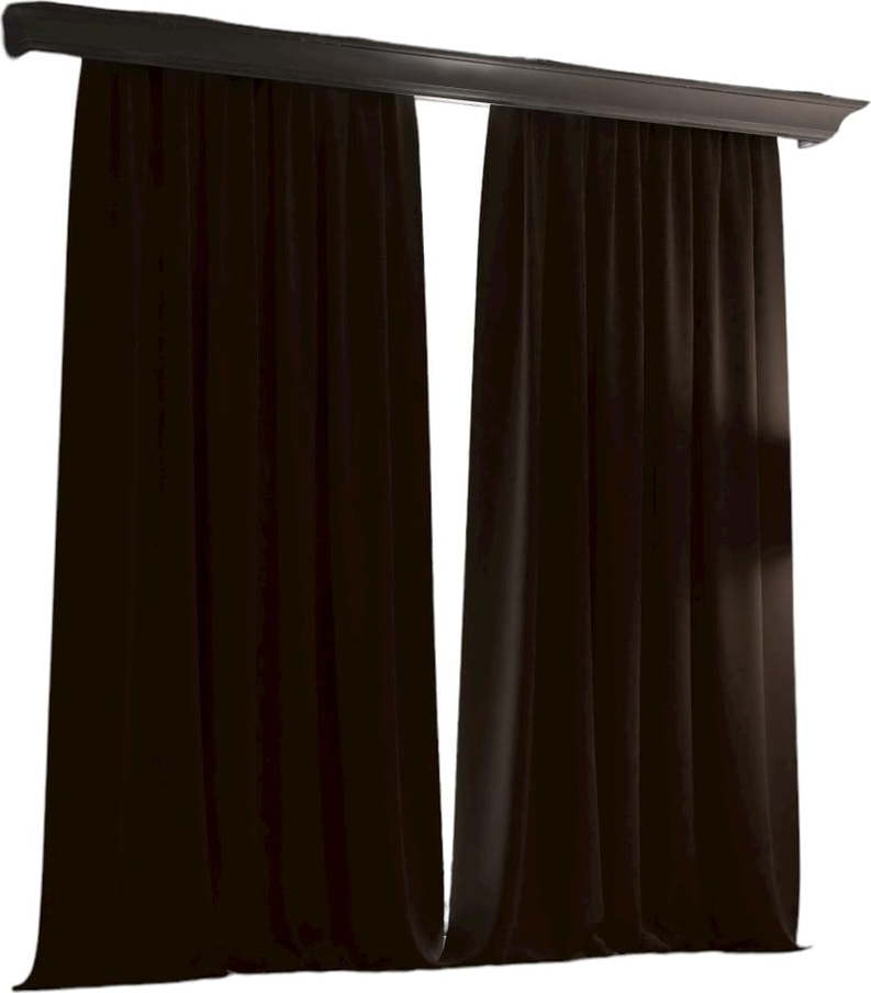 Hnědý polo-zatemňovací závěs 250x100 cm - Mila Home Mila Home