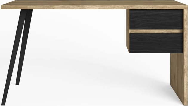 Pracovní stůl s deskou v dubovém dekoru 69x136 cm Eliot – Marckeric Marckeric
