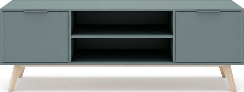 Zelený TV stolek 140x53 cm Pisco – Marckeric Marckeric