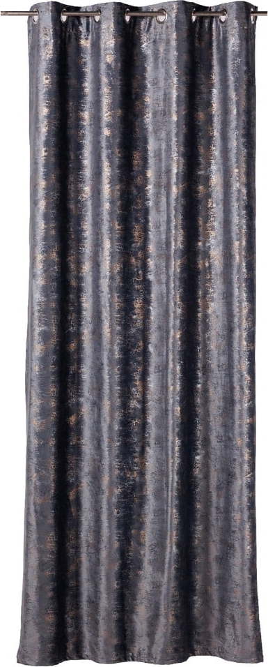 Antracitový zatemňovací závěs 140x260 cm Lhasa – Mendola Fabrics Mendola Fabrics
