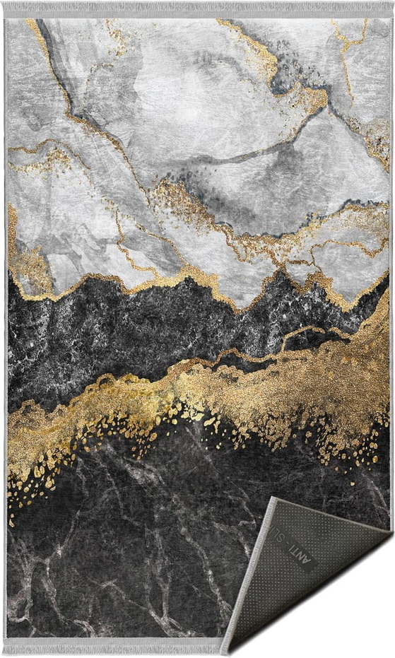 Černo-bílý pratelný koberec 120x180 cm – Mila Home Mila Home