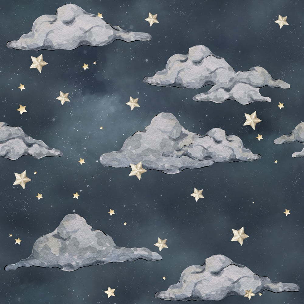 Dětská tapeta 50x280 cm Magic Night Sky - Dekornik Dekornik