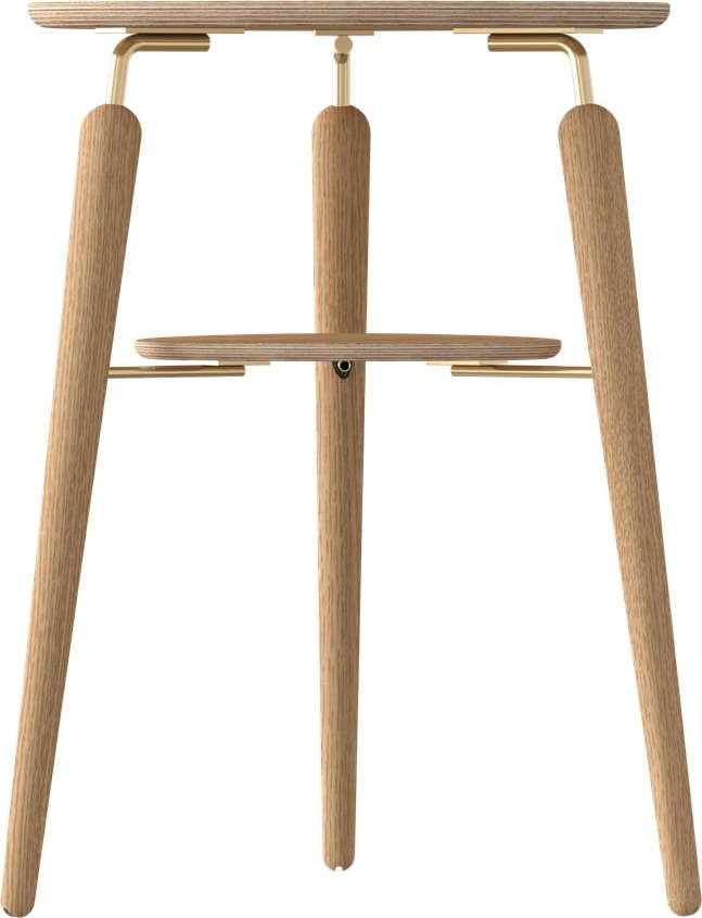 Kulatý konferenční stolek z dubového dřeva v přírodní barvě ø 46 cm My Spot – UMAGE UMAGE