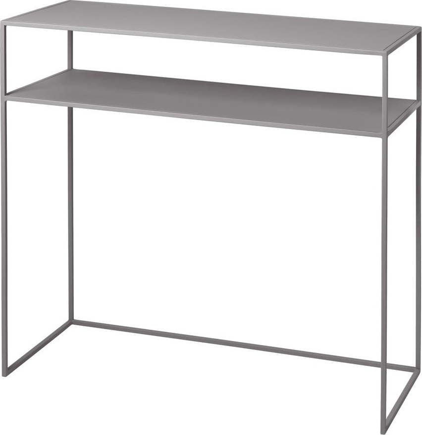 Světle šedý kovový konzolový stolek 800x85 cm Fera – Blomus Blomus