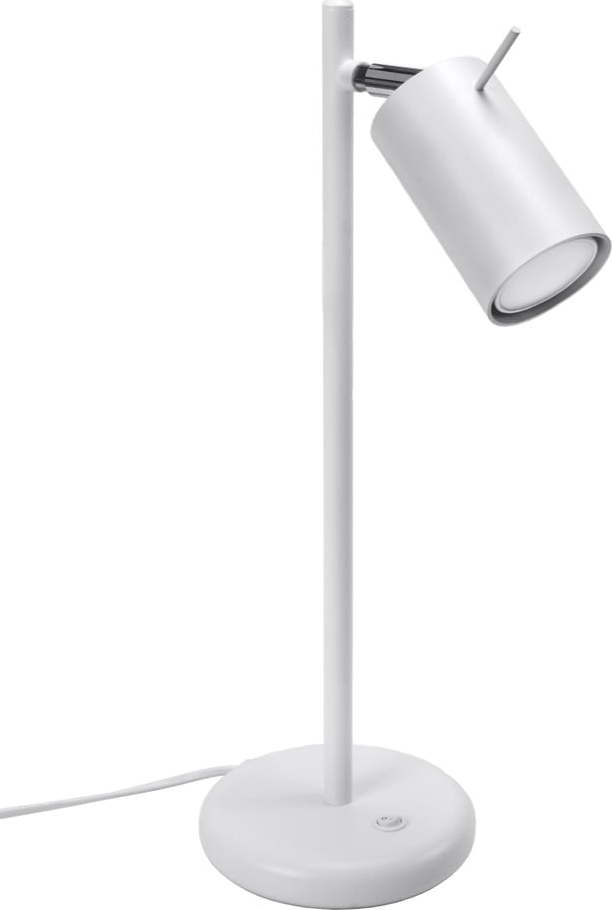 Bílá stolní lampa (výška 43 cm) Etna – Nice Lamps Nice Lamps