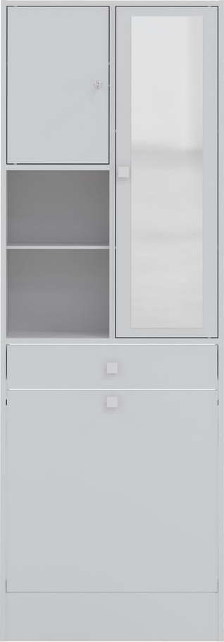 Bílá vysoká koupelnová skříňka 63x181 cm Combi - TemaHome TemaHome