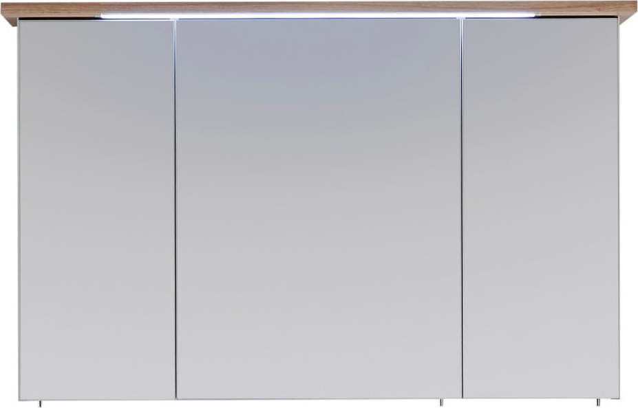 Bílá závěsná koupelnová skříňka se zrcadlem 115x72 cm Set 923 - Pelipal Pelipal