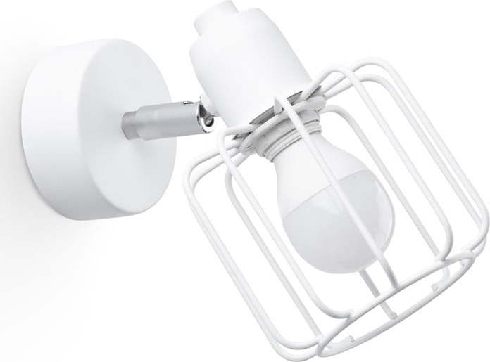 Bílé nástěnné svítidlo ø 10 cm Salom – Nice Lamps Nice Lamps