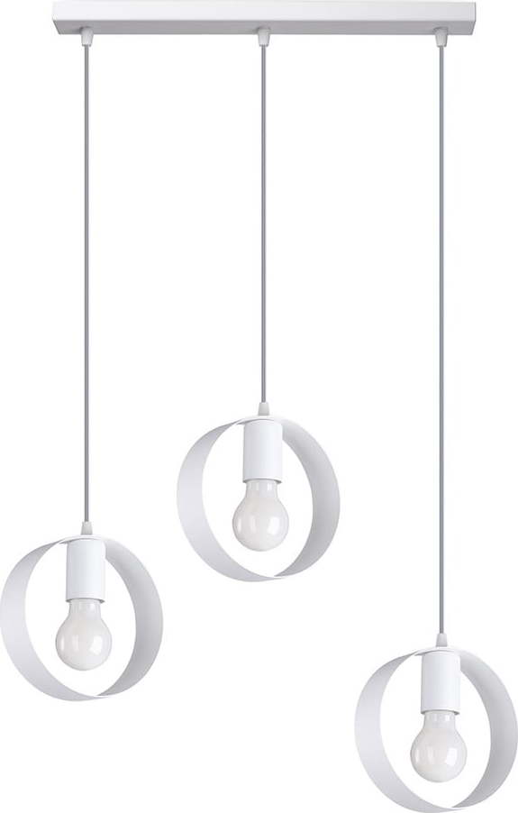 Bílé závěsné svítidlo ø 18 cm Lammi – Nice Lamps Nice Lamps