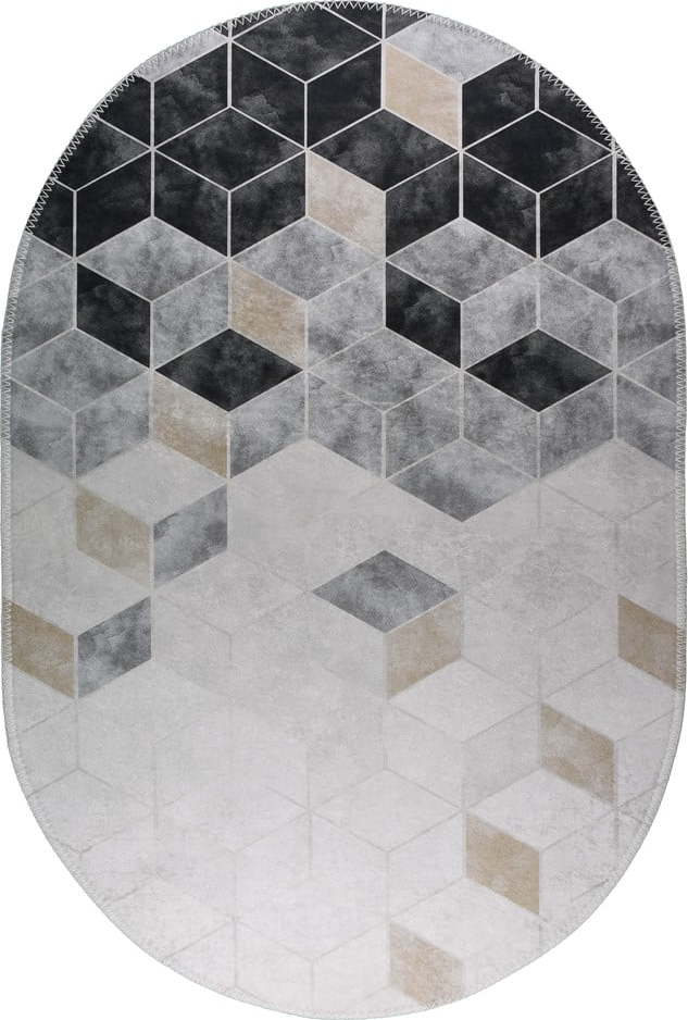 Bílo-šedý pratelný koberec 160x230 cm – Vitaus Vitaus