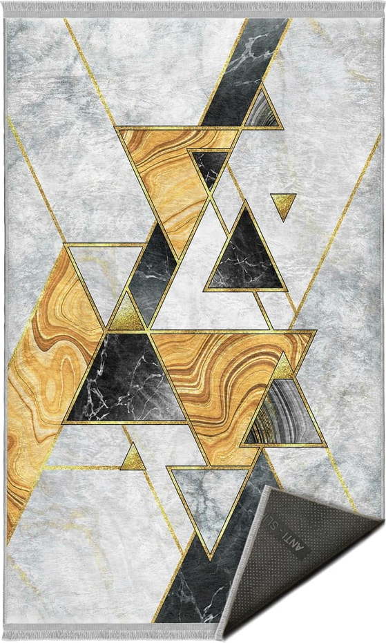 Černo-bílý pratelný koberec 80x140 cm – Mila Home Mila Home