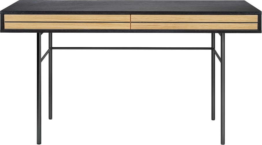 Černý psací stůl Woodman Stripe