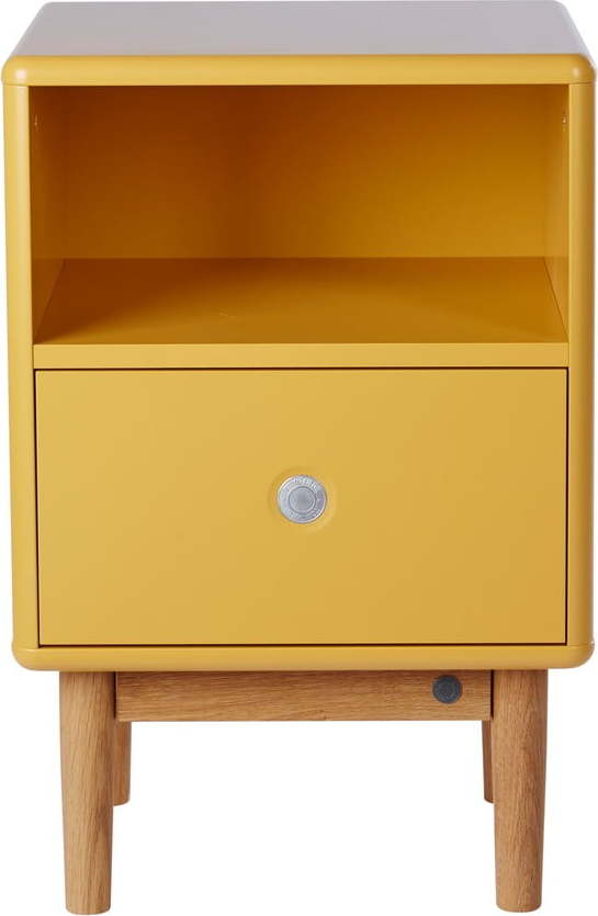 Hořčicově žlutý noční stolek Tom Tailor Color Box Tom Tailor